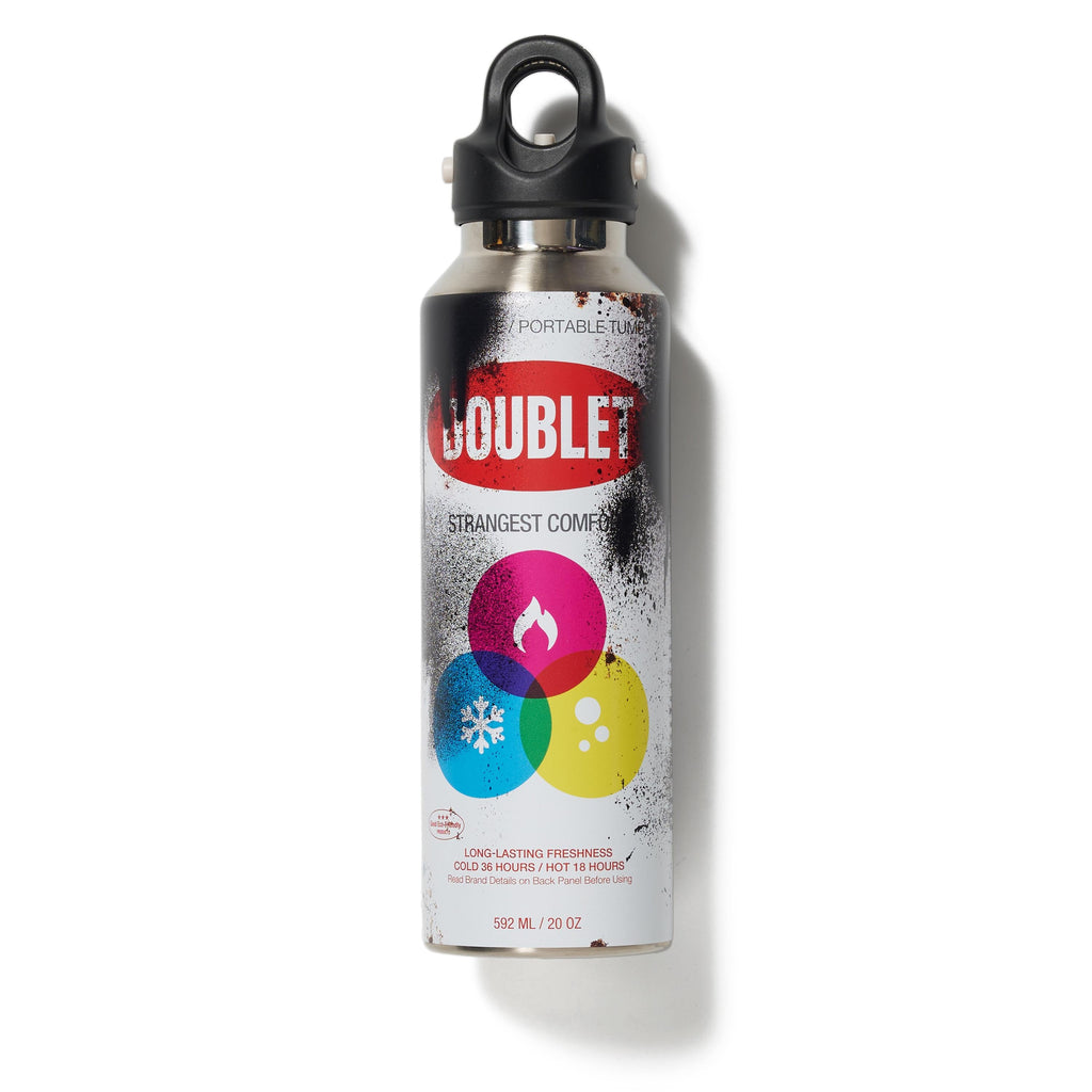 SPRAY-CAN WATER BOTTLE/MEDIUM - BLACK