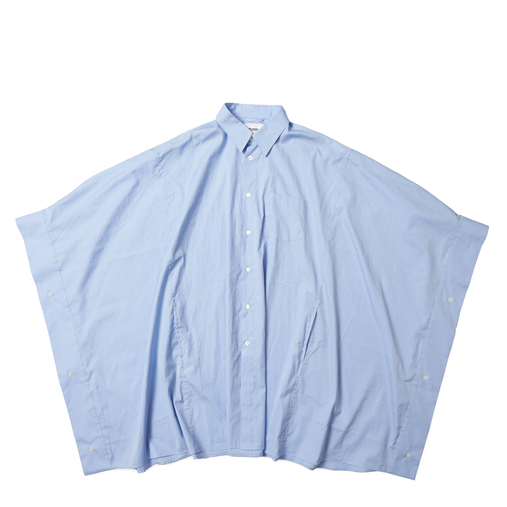 DRESS SHIRT PONCHO - L.BLUE