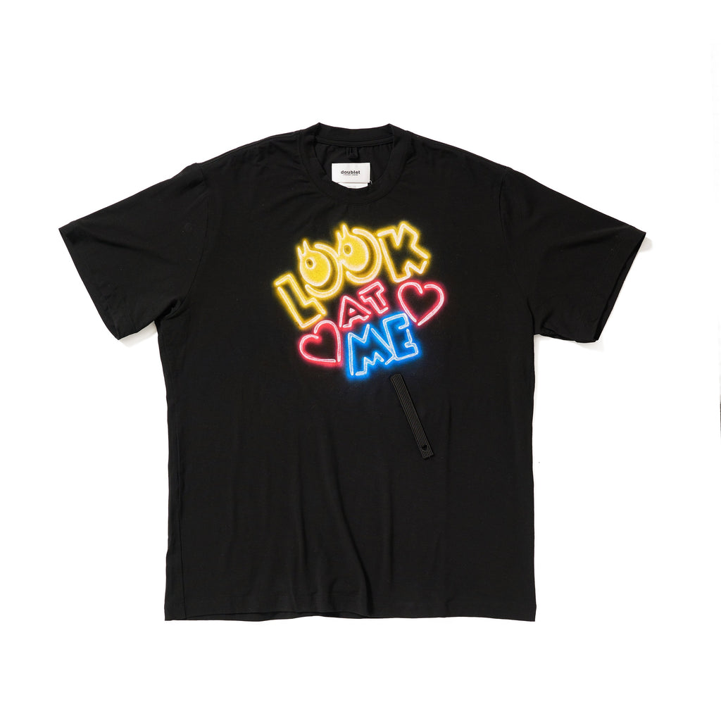 BIG FAN-SERVICE NEON PAINT T-SHIRT - ENGLISH