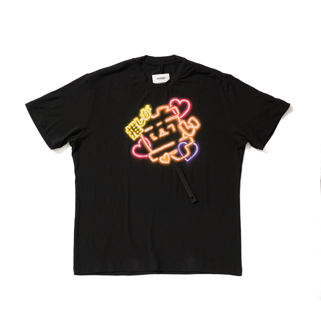BIG FAN-SERVICE NEON PAINT T-SHIRT - JAPANESE