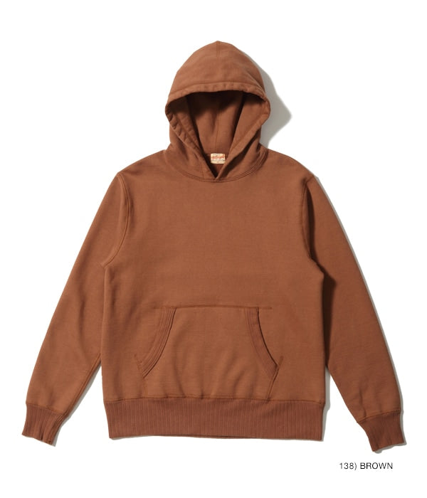 HEAVY SWEAT HOODED PARKA - BROWN