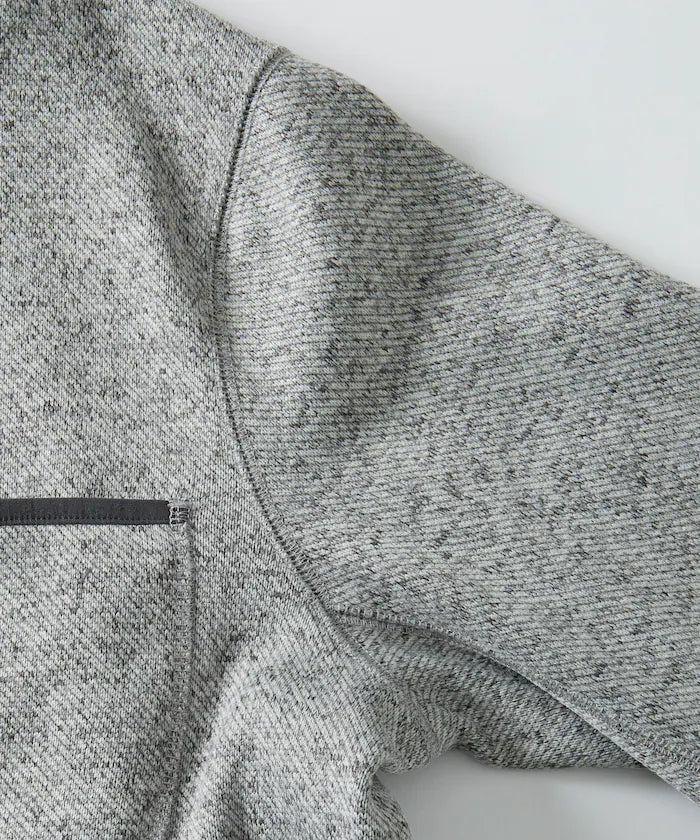 Relaxed Fit Knit Fleece Cardigan