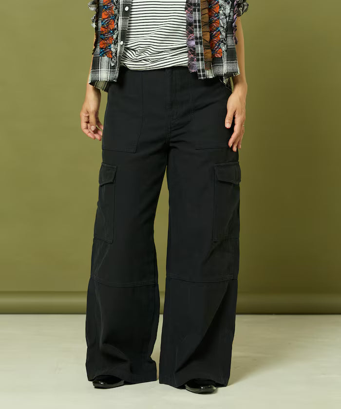 Military Wide Pants - Black