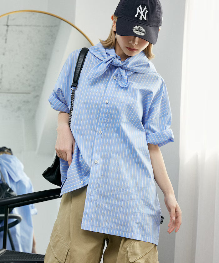 LOVE POP STUDIO Half Sleeve Shirt with Scarf Limited Edition