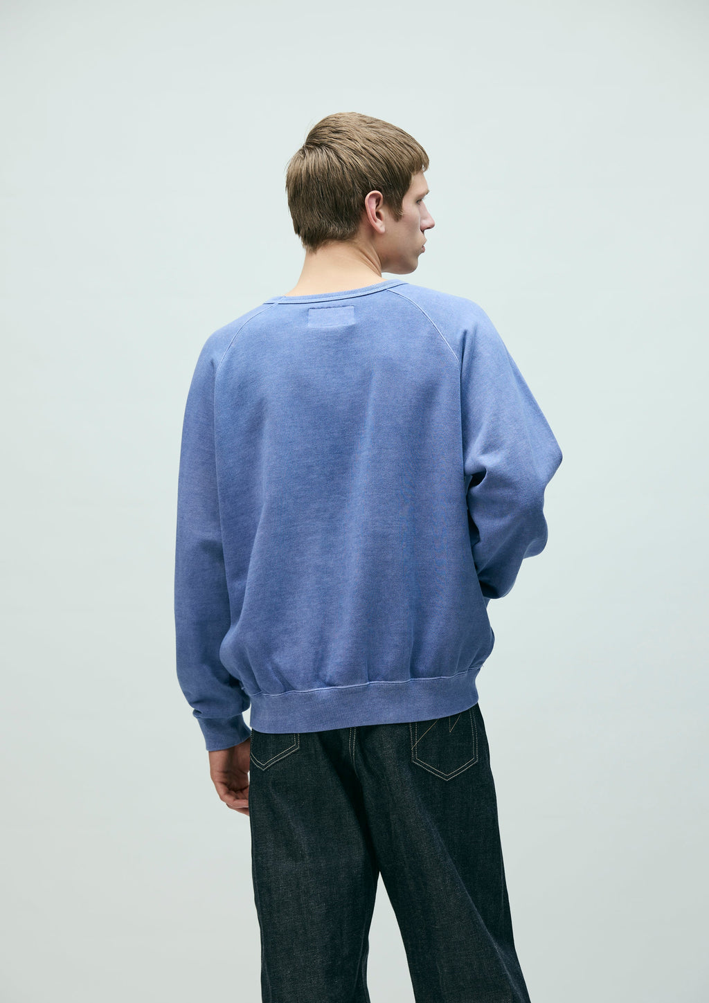 Pigment Dyed Sweat Shirt Ls