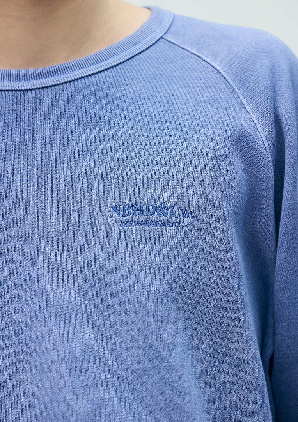 Pigment Dyed Sweat Shirt Ls