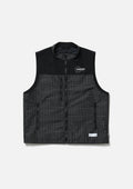 Reflective Stand Collar Vest - BLACK