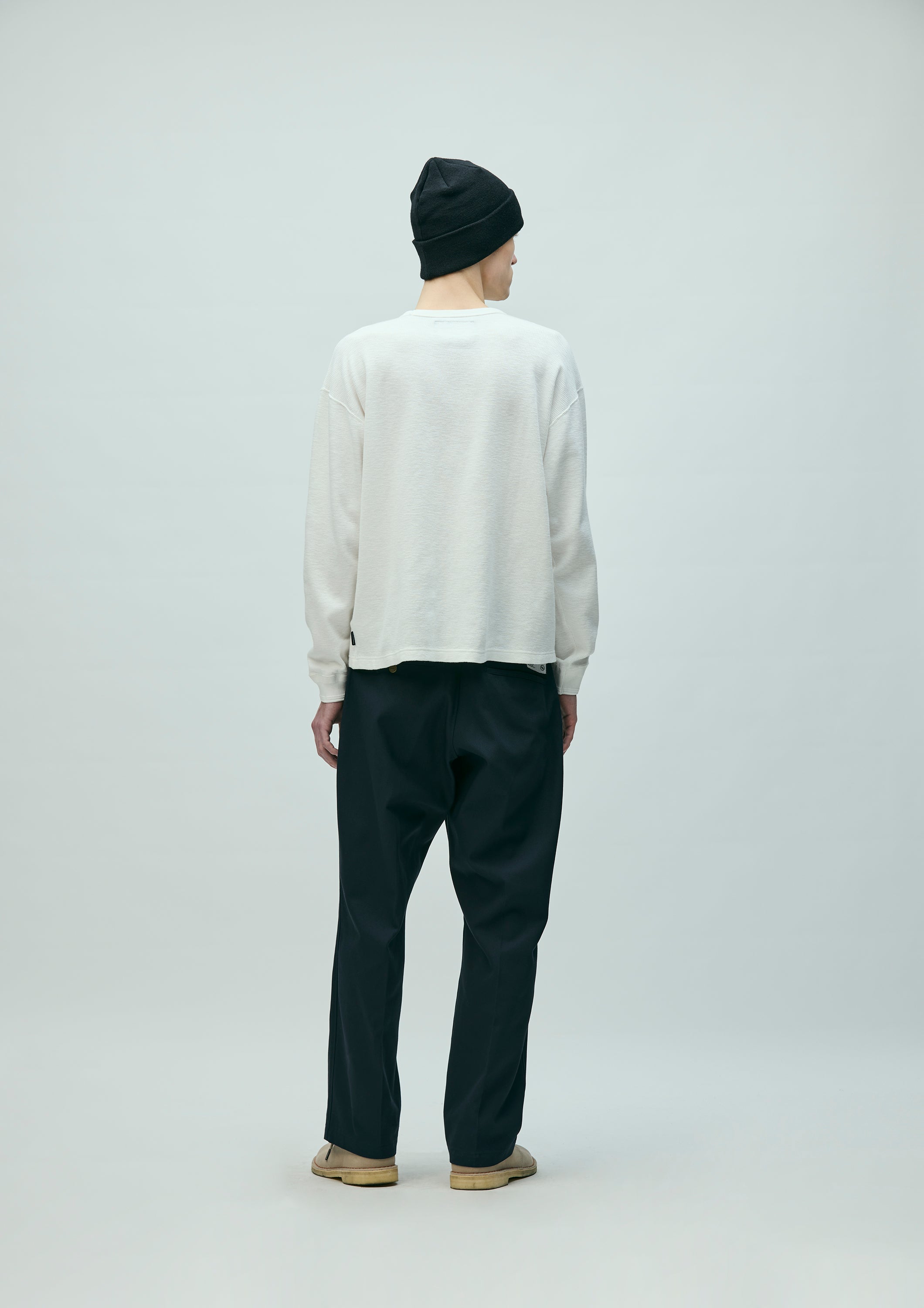 Honeycomb Fabric Crewneck Ls