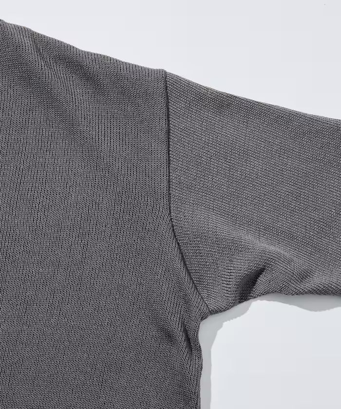 Sheer Knit & Cotton T-Shirt Layered Set