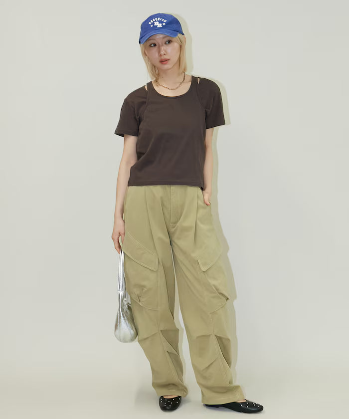 <Set Item> Tank Top Layered T-Shirt Limited Edition