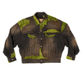 MOSS-GROWN WOOD DENIM JACKET - BLACK
