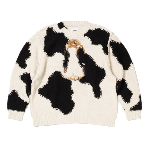 ACTING COW KNIT PULLOVER - IVORY