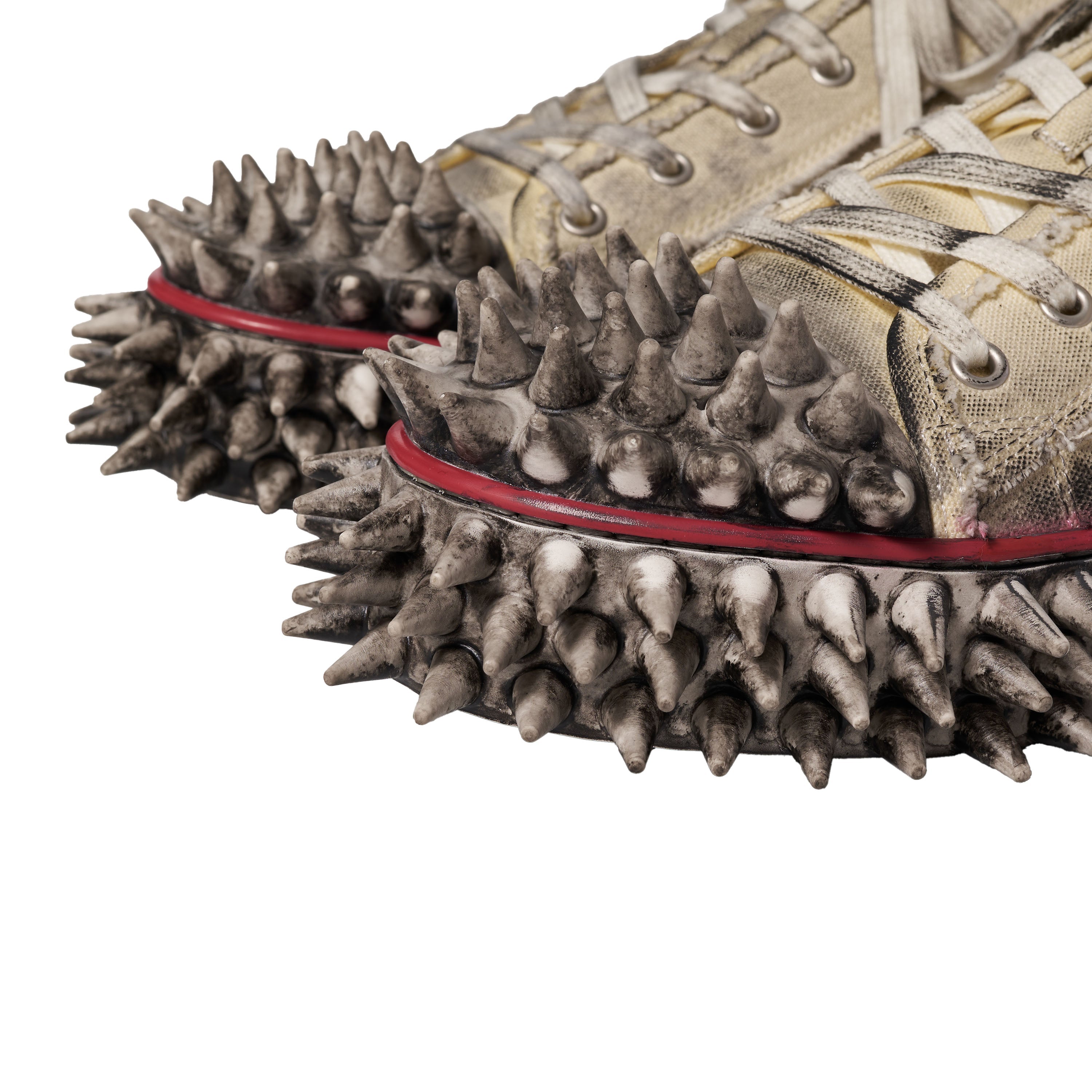 DIRTY SPIKE TOE　CAP CANVAS SNEAKER