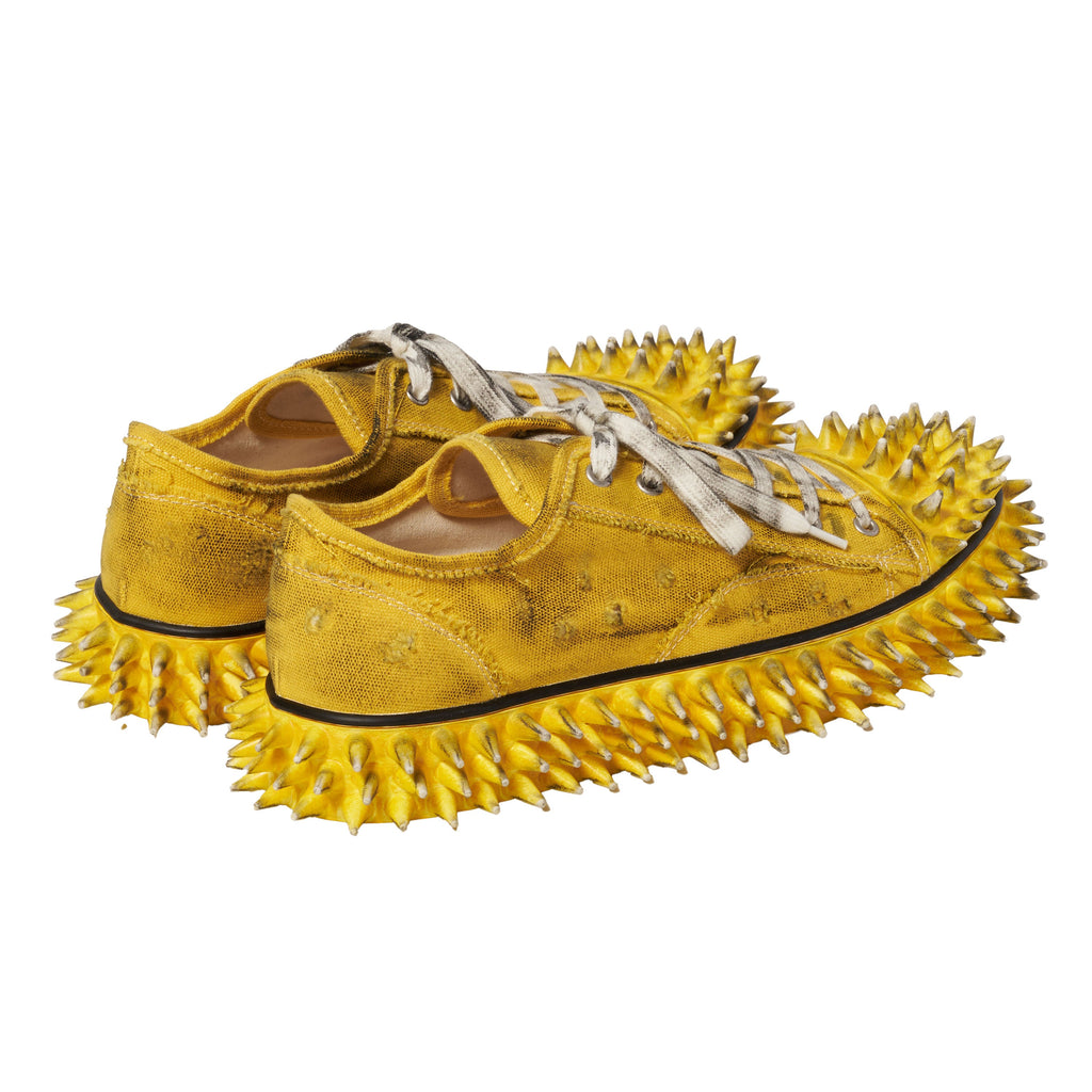 DIRTY SPIKE TOE　CAP CANVAS SNEAKER