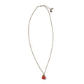 FOOD SAMPLE CHAIN NECKLACE - TOMATO SILVER