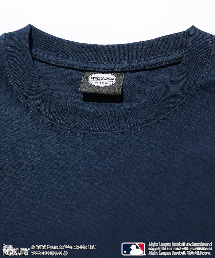 PEANUTS×MLB Exclusive Big Silhouette Back Print T-Shirt / YANKEES 【Limited Edition】