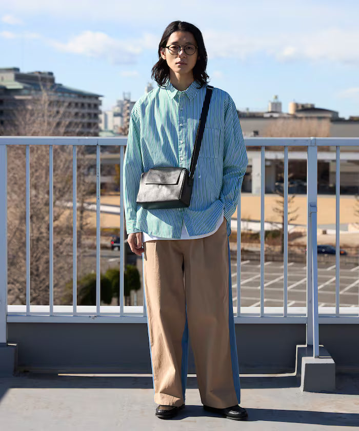 <New Color Added> Relaxed Fit Broad Shirt / Regular Collar / Long Sleeve