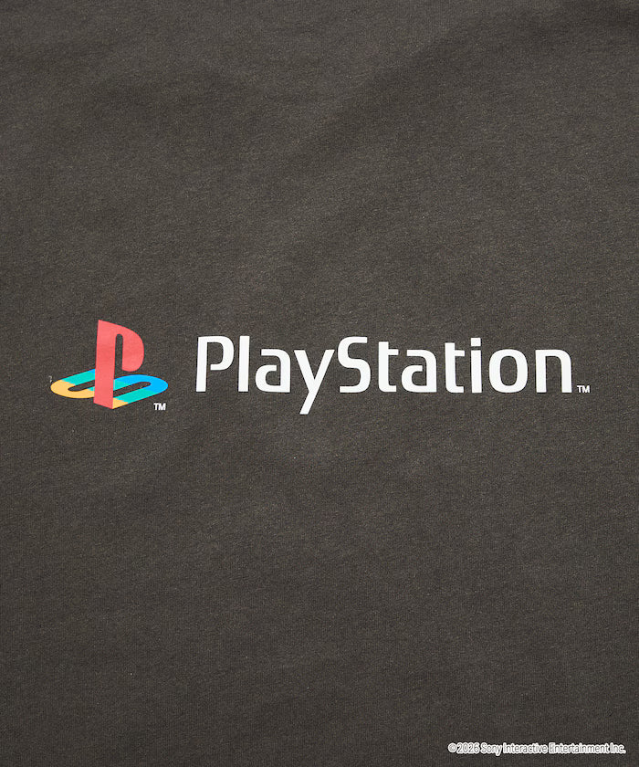 Big Silhouette Crew Neck Print T-shirt/PlayStation Sarugatchi/WHAT IS A PIPOSARU 【Limited Edition】