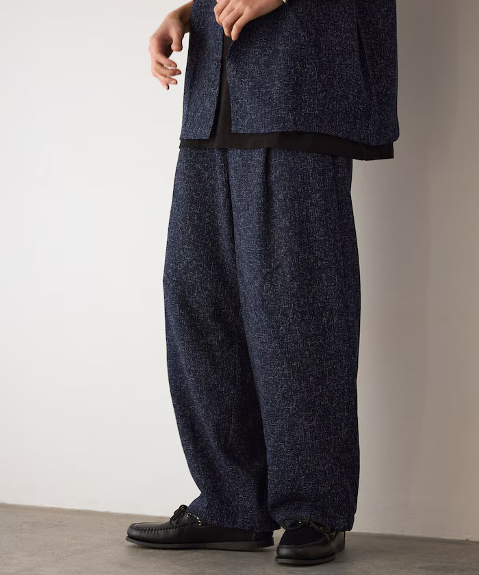 Spindle Summer Tweed Easy Wide Pants