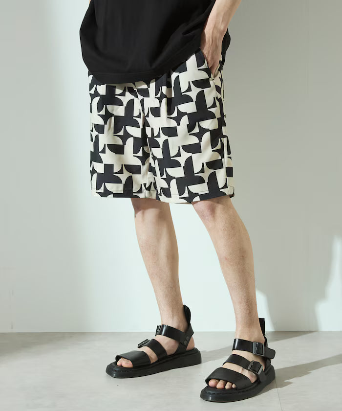 Pattern Easy Shorts / All-over Print Short Pants / Compatible with Setup