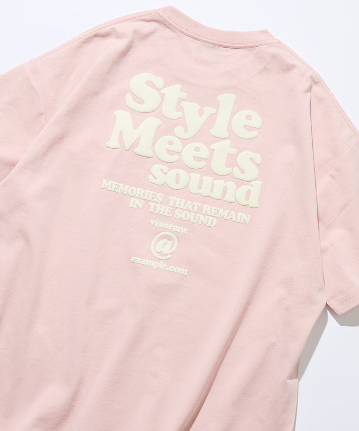 Big Silhouette Back Print Crew Neck T-Shirt / Style Meets 【Limited Edition】