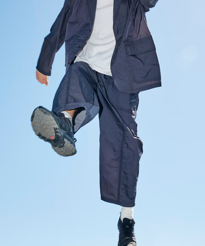 Ultra-Light Nylon Packable Wide Tapered Pants