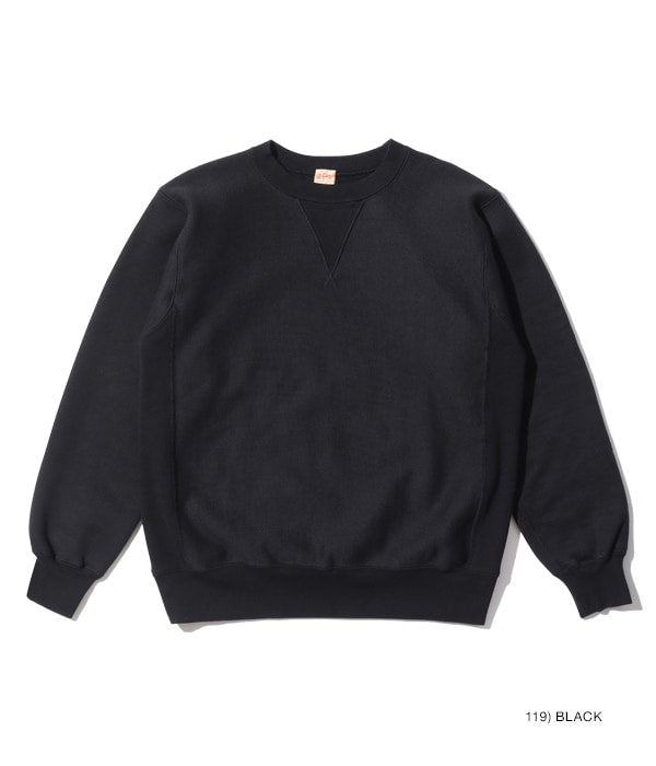 EXTRA HEAVY HORIZONTAL SWEAT SHIRT - BLACK