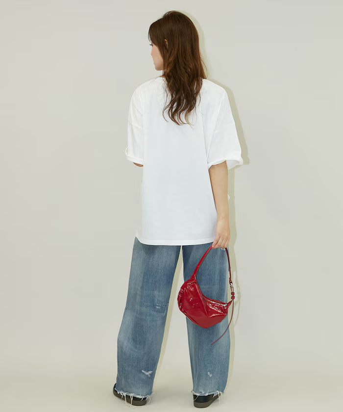 Flower Nuance Art Box Print Big Silhouette T-Shirt Limited Release