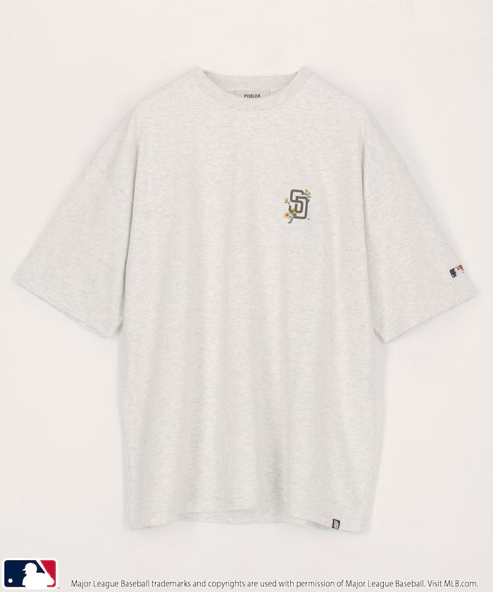 Limited Edition MLB One Point Flower Embroidery T-Shirt