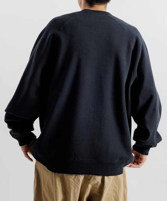 12oz Heavyweight Big Silhouette Raglan Sleeve Crew Neck Sweatshirt 【Limited Edition】