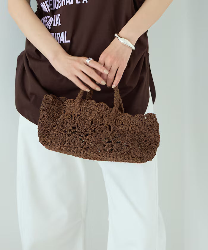 Raffia Boston Bag / Basket Bag