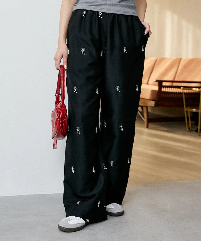 Total Beads Embroidery Easy Slacks Limited Release