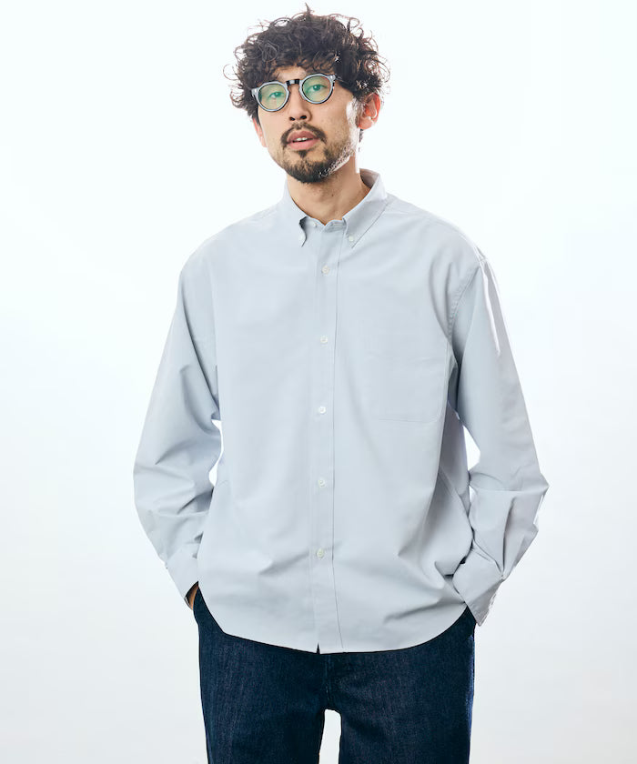 AIRDRY HIGH TECHYARN High-performance Material Oxford Button-down Shirt Long Sleeve