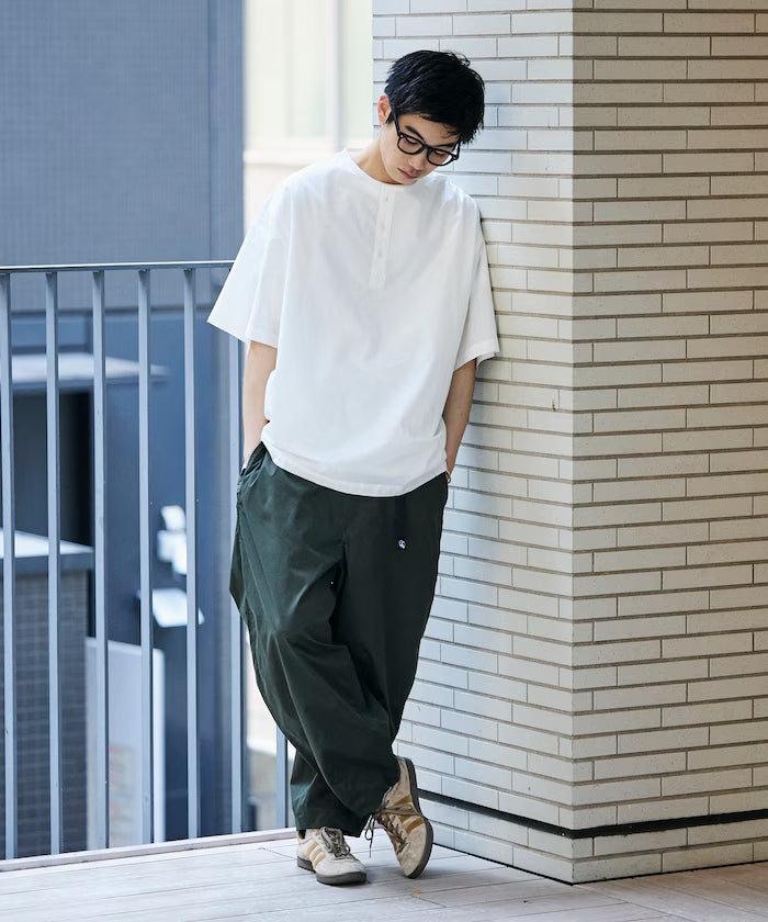 Relax Fit Relaxed Fit Henley Neck Pullover Shirt [Limited Edition]