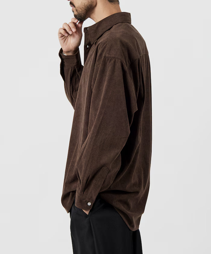 Relax Fit Relaxed Fit Corduroy Regular Collar Shirt [Limited Edition]