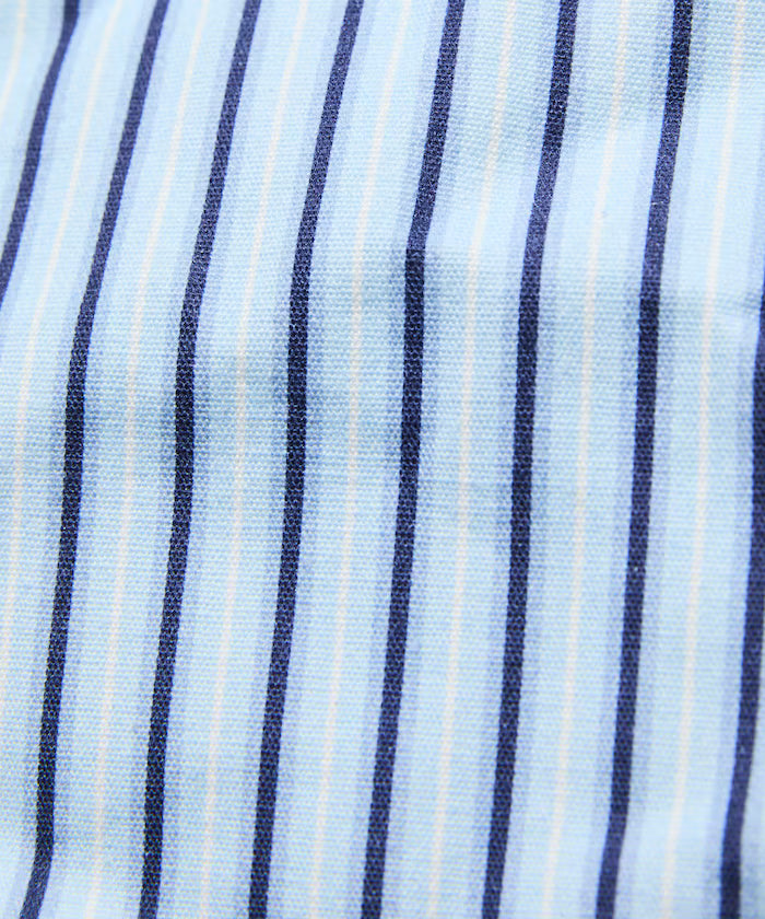 Stripe Print Canvas Market Bag