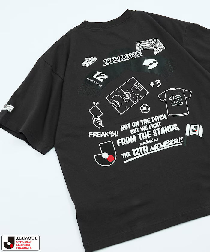 [May 15 12:00 Release] J.LEAGUE × FREAK'S STORE Exclusive SUPPORTERS SHORT SLEEVE TEE [J League Official] - Charcoal Gray