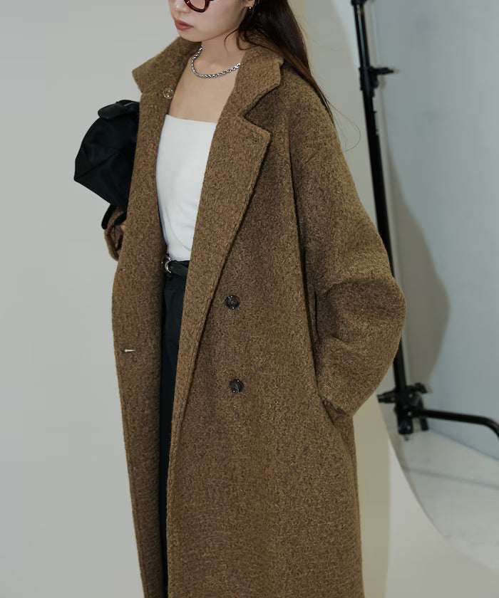 Multicolor Shaggy Long Coat Limited Edition