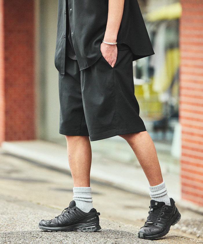 [New Color Added] Quick-Drying Material Relaxed Fit Easy Short Pants Linen-like Home Care