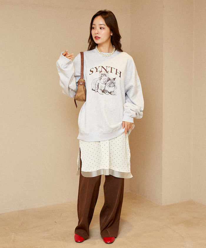 SYNTH Cat Fleece Lined Sweatshirt Limited Edition