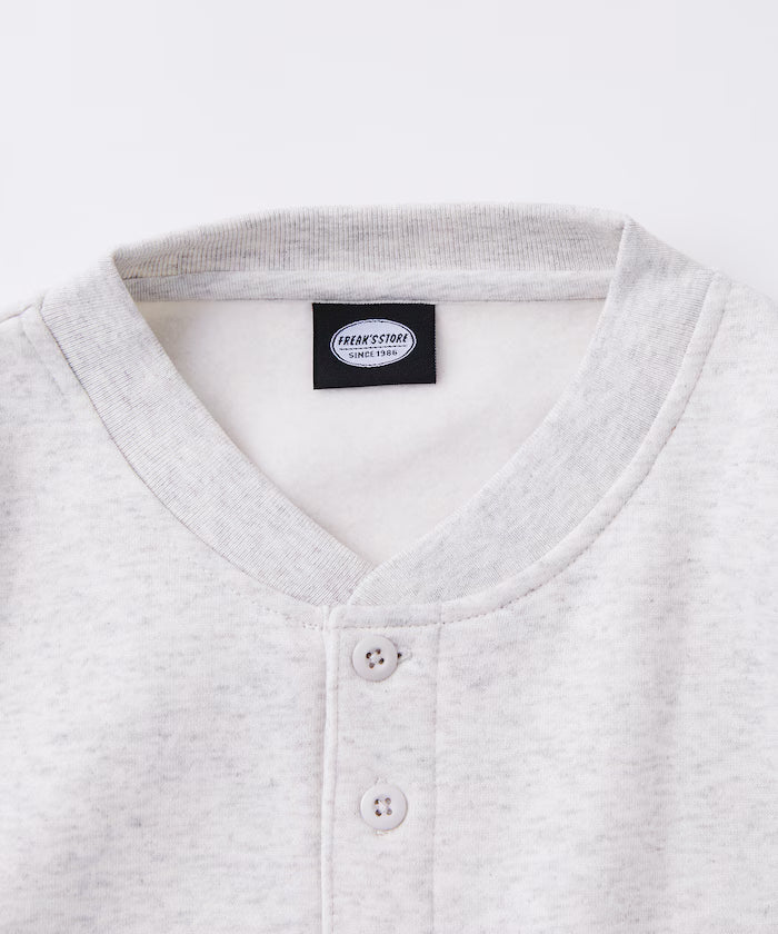 Big Silhouette Henley Neck Sweat Pullover [Limited Edition]
