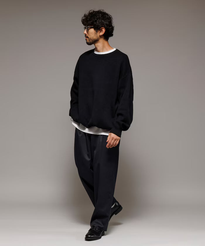 Milan Rib Spindle Crew Knit / Easy Care
