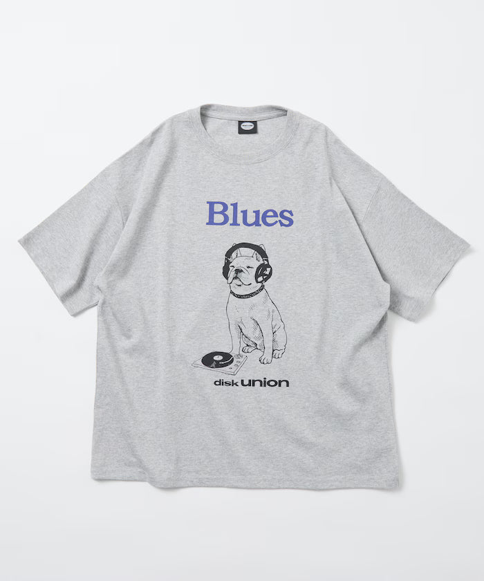 Limited Edition diskunion×FREAK'S STORE Exclusive French Bulldog Big Silhouette Print Crew Neck T-Shirt