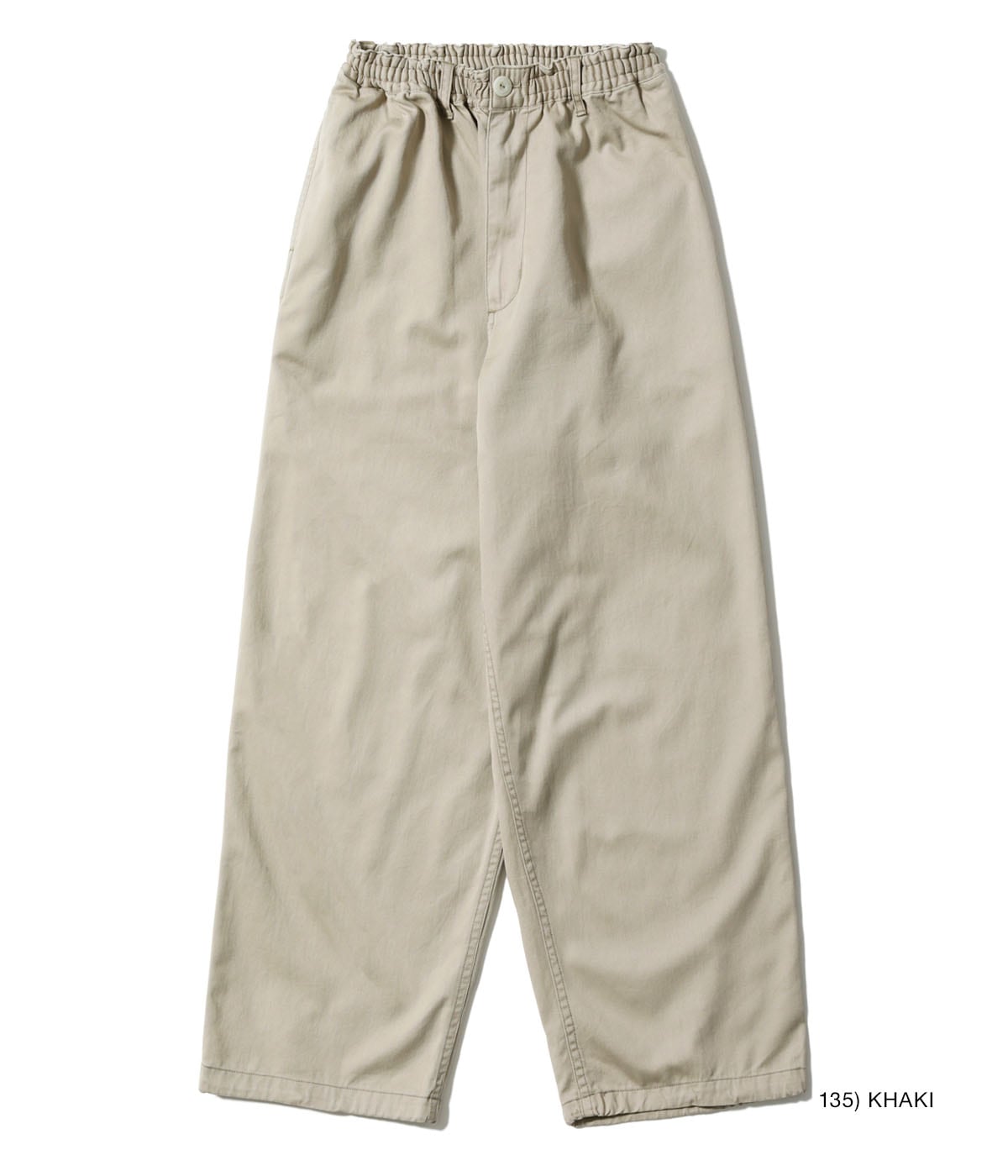 MODUCT COTTON TWILL SCRAB PANTS with STENCIL PRINT AGING MODEL - KHAKI
