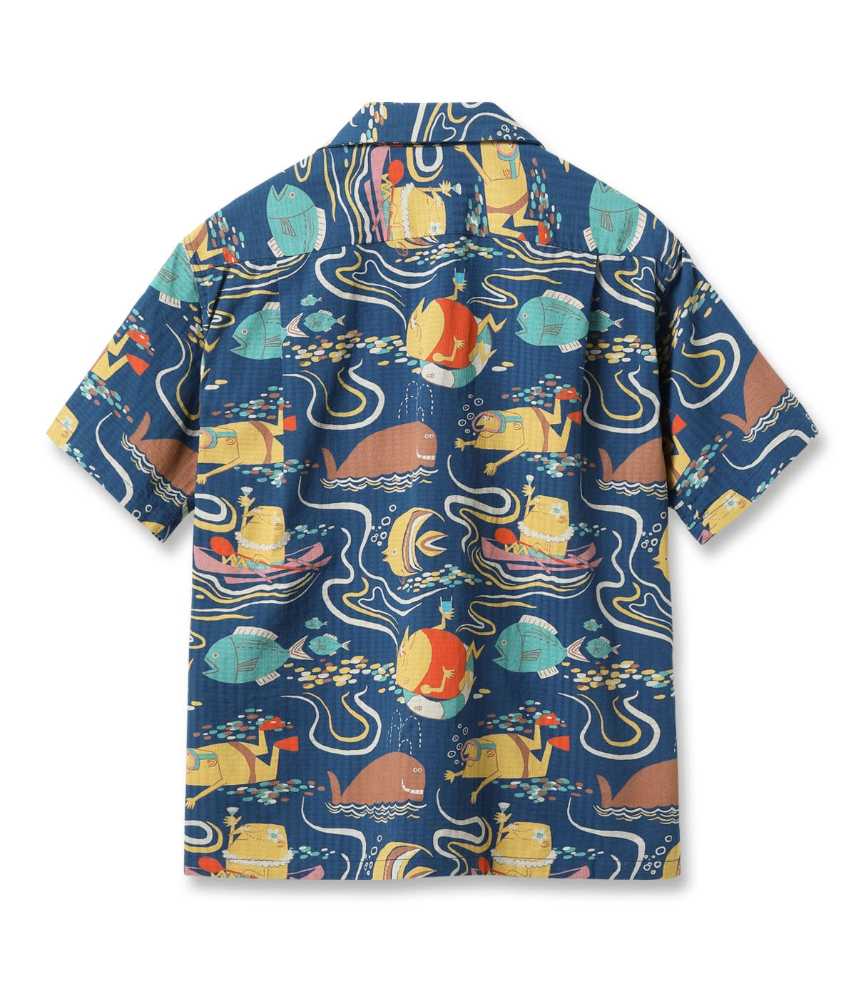 Dobby Cotton Open Shirt Ocean Activities