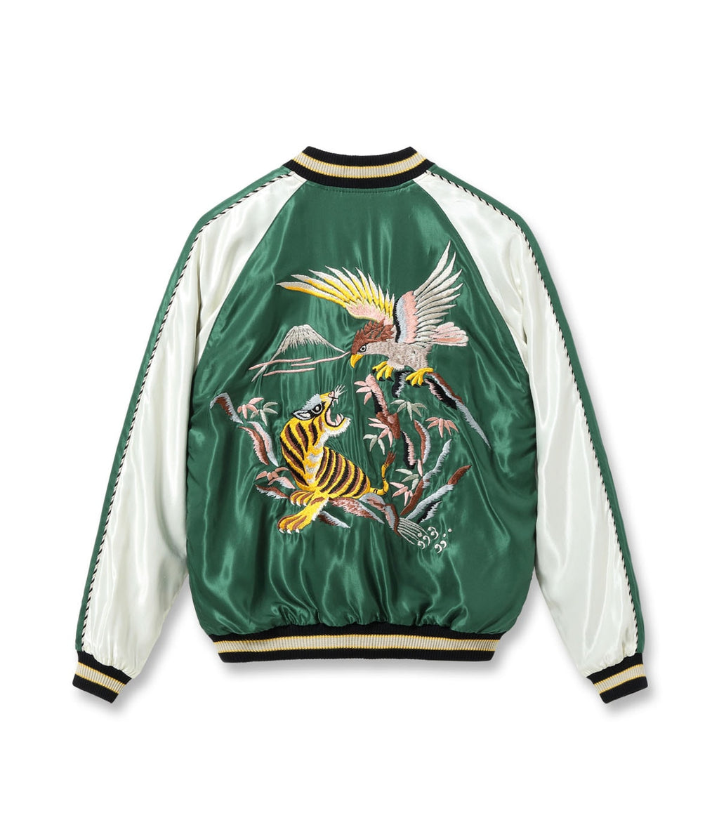 Mid 1950s Style Acetate Souvenir Jacket “EAGLE & TIGER” × “ROARING TIGER”