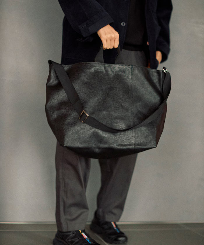 2WAY Leather Messenger Bag / 2WAY Leather Messenger Bag / Cowhide / Water-repellent leather