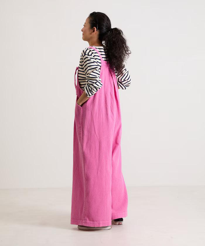 India double gauze flare salopette
