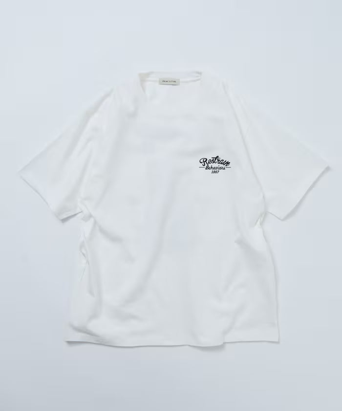 Big Silhouette Design Back Embroidery Crew Neck T-Shirt / TIGER 【Limited Edition】