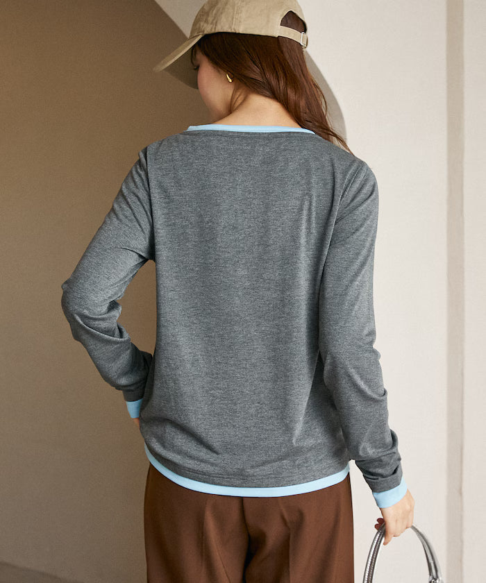 Henry Neck Layered Long Sleeve T Limited Edition